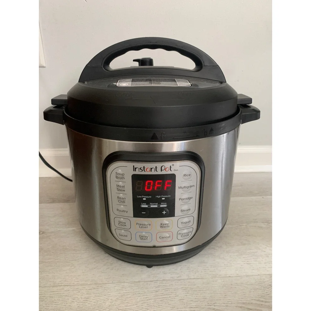 Instant Pot Duo 7-in-1 Electric Pressure Cooker Stainless Steel 6 Quart Silver
